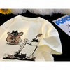 Camiseta de Mujer con Estampa Graciosa de Gato