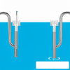 Tube d'entrée et de sortie en acier inoxydable pour aquarium avec écumoire
