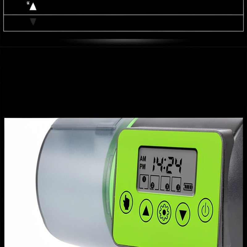 Automatischer Aquarium-Futterautomat mit programmierbarer Zeitschaltuhr