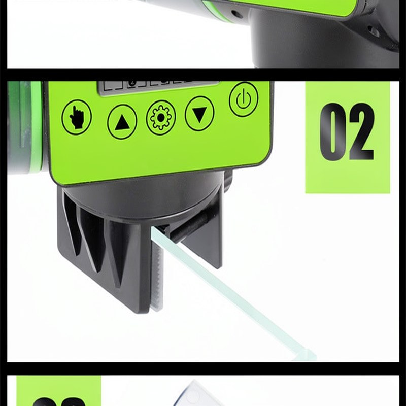 Step 2 shows the mechanism of an automatic aquarium fish feeder with a programmable timer.