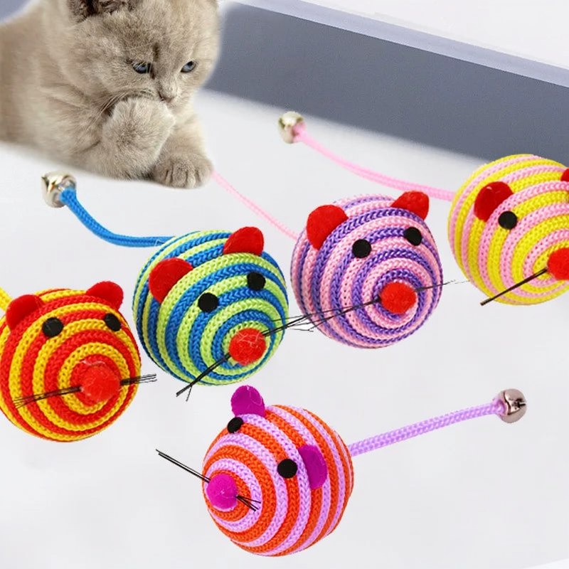 Nylon Rope Cat Toy with Bell