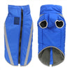Abrigo impermeable acolchado para perro con detalles reflectantes