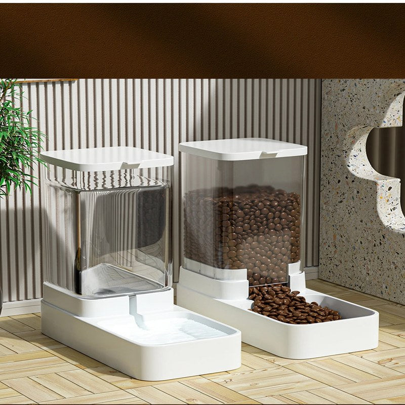 Schwerkraft-Futter- & Wasserspender für Haustiere