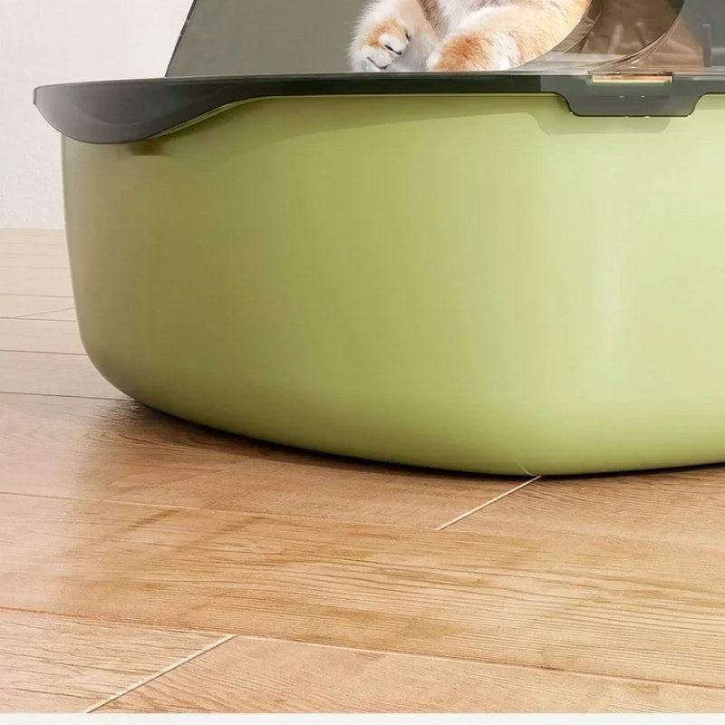Halboffenes Katzenstreu-Box mit hohen Wänden