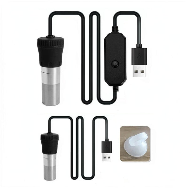 Chauffe-eau d'aquarium USB compact avec affichage numérique
