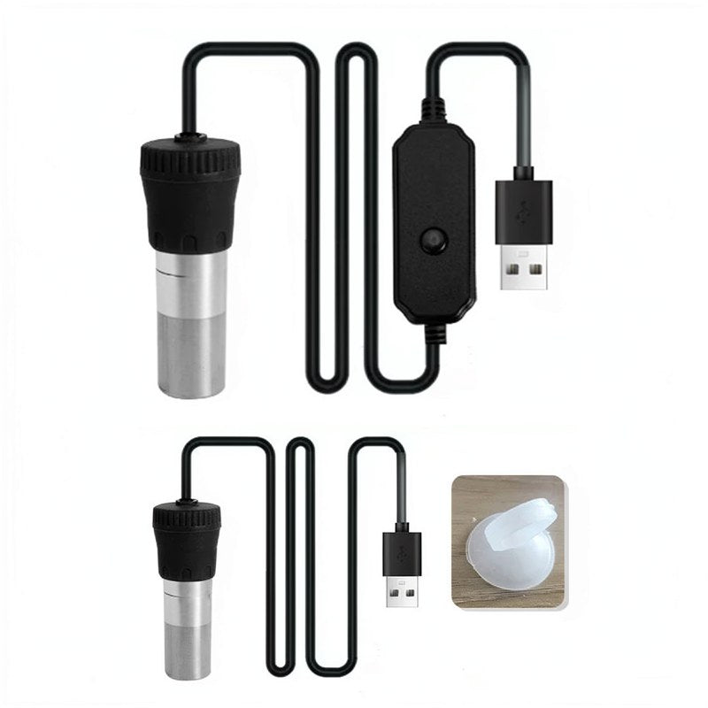 Chauffe-eau d'aquarium USB compact avec affichage numérique
