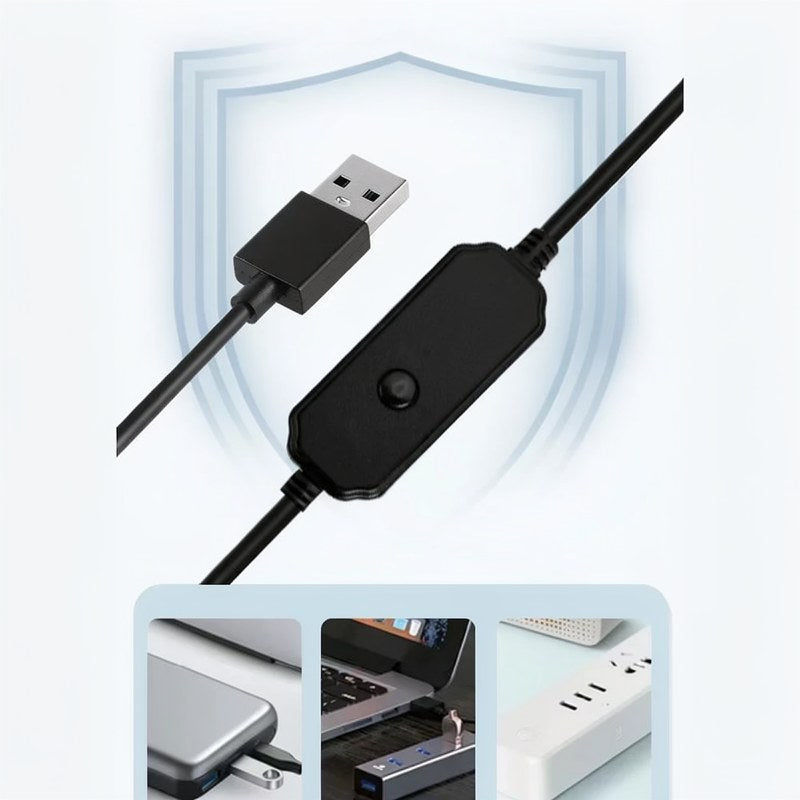 Chauffe-eau d'aquarium USB compact avec affichage numérique
