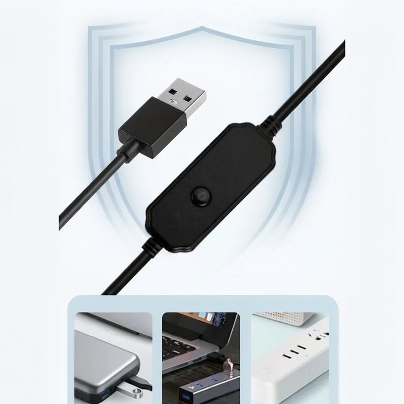 Chauffe-eau d'aquarium USB compact avec affichage numérique