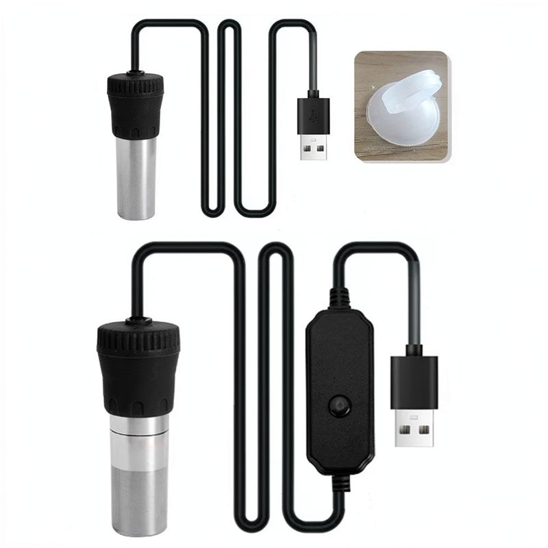 Chauffe-eau d'aquarium USB compact avec affichage numérique