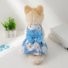 Vestido de Princesa Floral para Perros Pequeños