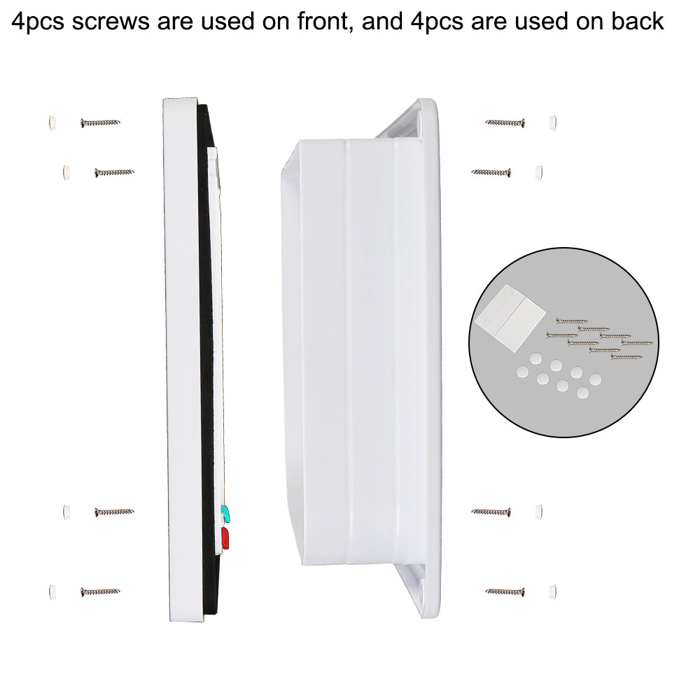Pet Door with 4-Way Lock for Cats and Dogs - Secure, Weatherproof Flap
